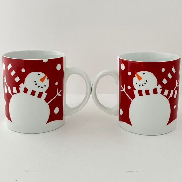 Two Snowman Mugs by CRATE & BARREL 2006-2007 - Picture 5 of 10
